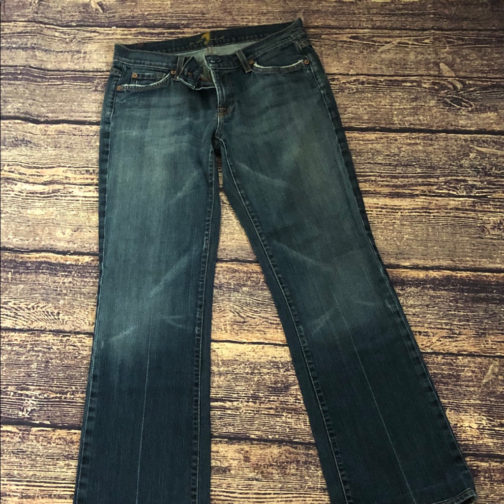 7 For All Mankind Jeans - Dark Distressed